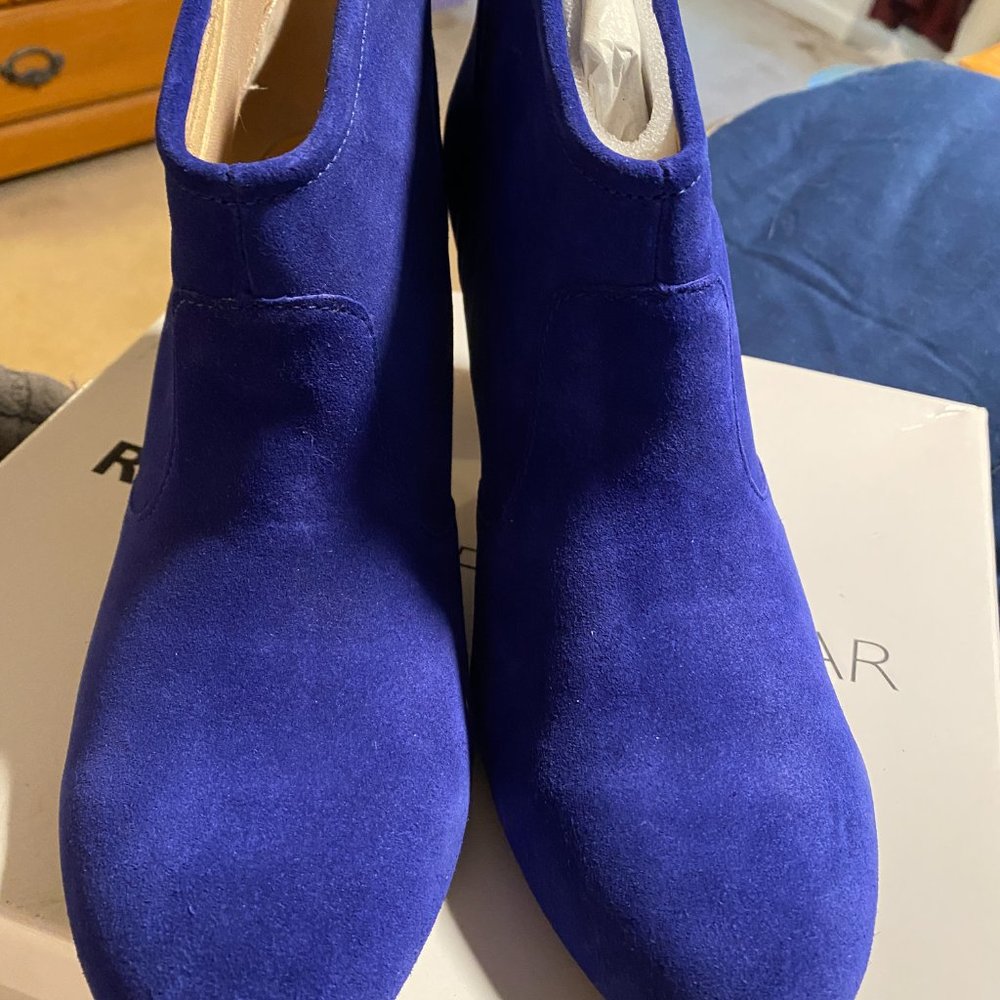 Nasty GAL Sz 11 BLUE Suede Booties - NEW in BOX